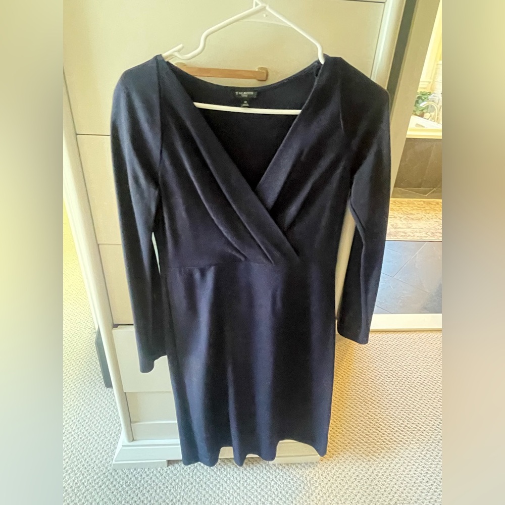 Talbots Navy Long Sleeve Dress